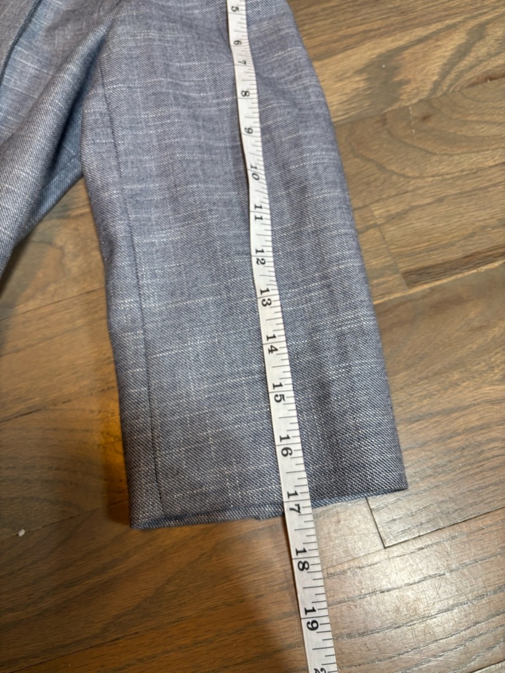 White House Black Market Blue Gray Draped Open-Front Blazer. Size 2 - Picture 8 of 8
